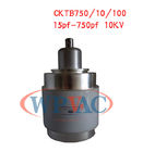 Condensador de cerámica variable 15~750pf 10KV del vacío CKTB750/10/100 de pequeñas pérdidas