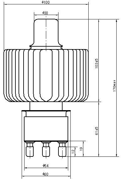 Limpie el tubo de electrón con la aspiradora FU3062F equivalente a 7T62R E3062C para la calefacción del HF 5KW