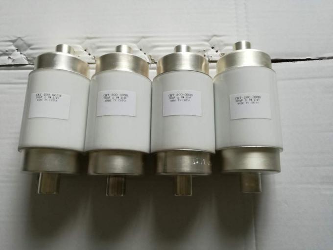 CKT250/21/100 fijó los condensadores 250PF 30KV del vacío para la calefacción de la calefacción de inducción/HF