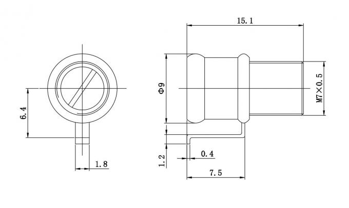 Soporte vertical del condensador 1.5-60pF del condensador de ajuste del aire CWS32T16.2 para los usos del RF