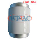 El condensador de alto voltaje de cerámica del vacío fijó el tipo CKT750/20/120 750pf 20KV